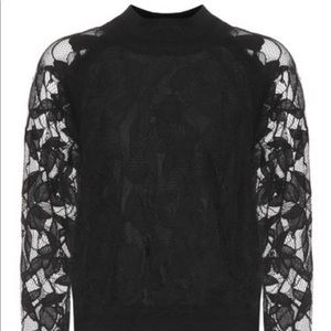 Rag & Bone Lace Black Sweater